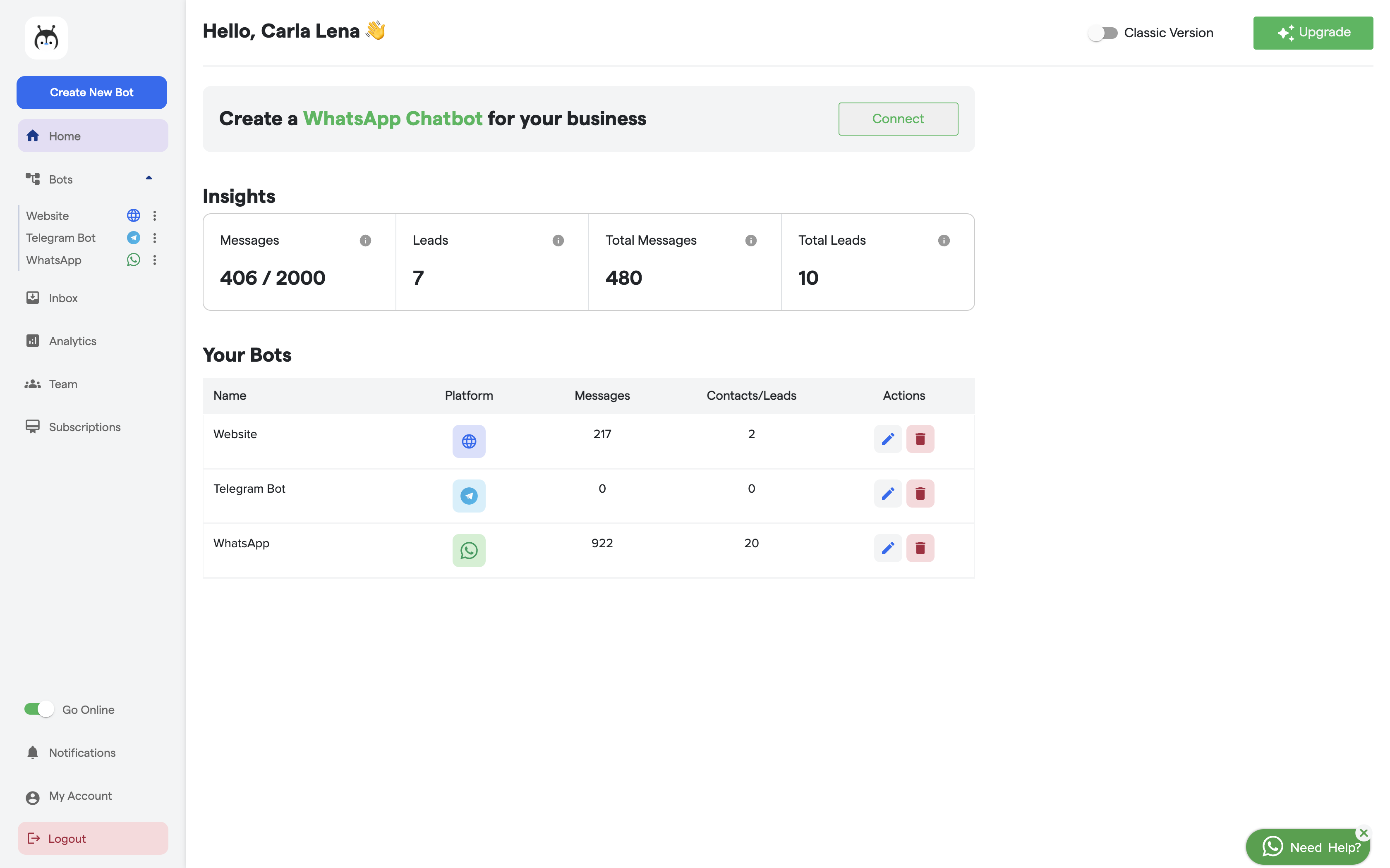 BotPenguin new updated UI